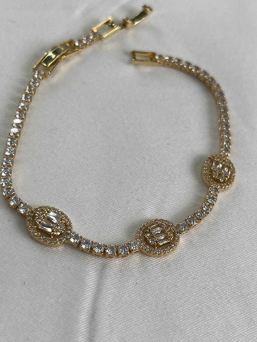 Edelstahl Armband mit Stein