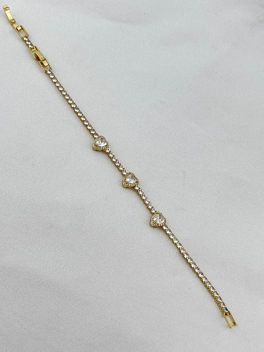 Edelstahl Armband mit Herzen