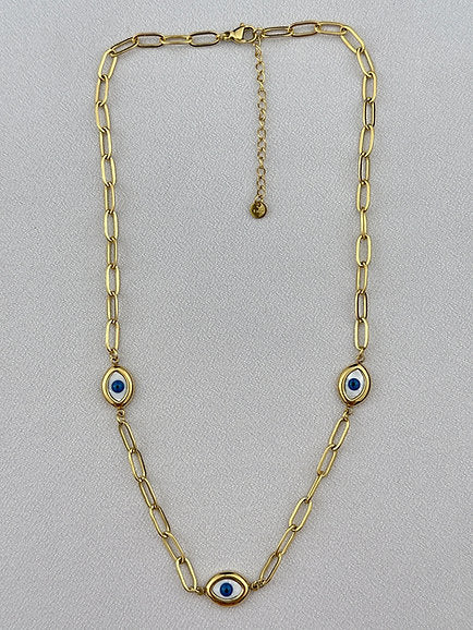 Golden Evil Eye Halskette