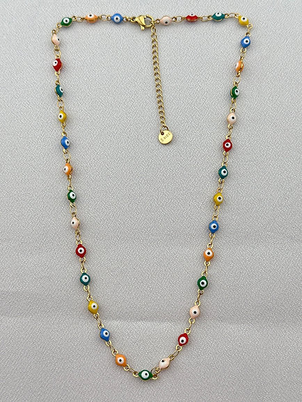 Rainbow Eye Halskette