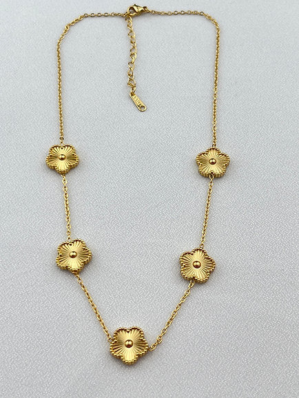Edelstah Kette Gold Bloom