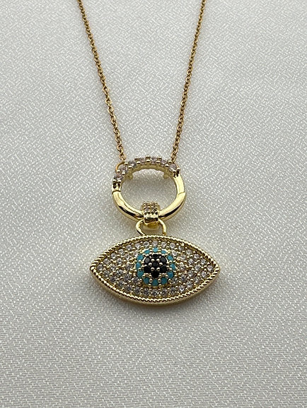 Edelstahl Kette Golden Eye